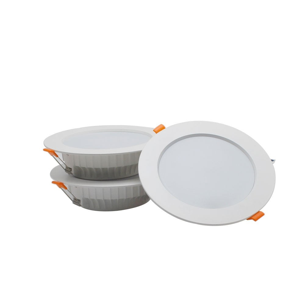 LightingWill LED-Downlight 5 W/7 W/9 W/15 W/24 W CRI80 COB Festkopf Ganzweiß Richtbare Einbau-Deckenleuchte - Q7-Serie