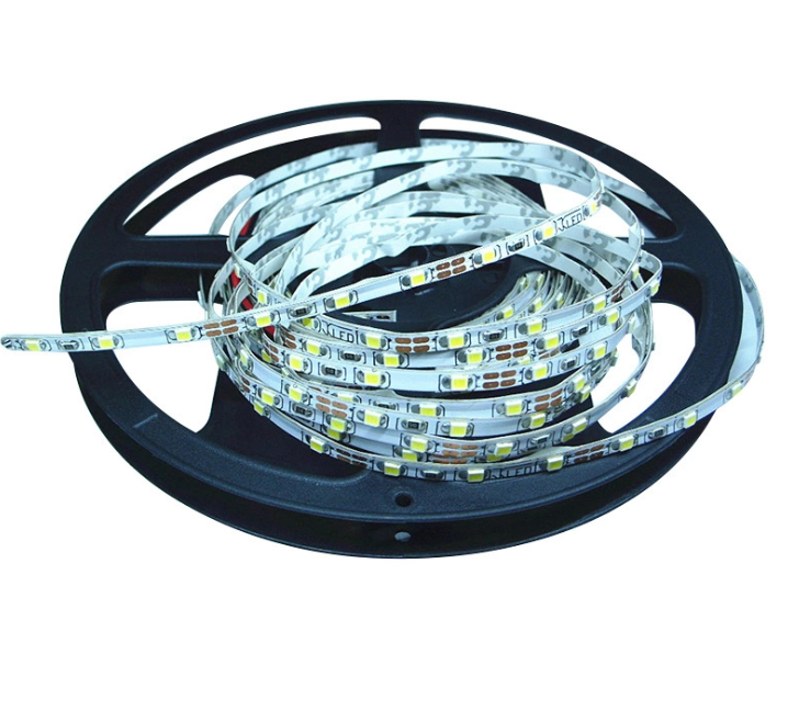 DC12V 24W 2Amp SMD2835 300LEDs/Roll Color Rendering Index CRI90 Flexible LED Strips 60LEDs/M 4.8W Per Meter Ribbon Lamp 5mm Wide White PCB